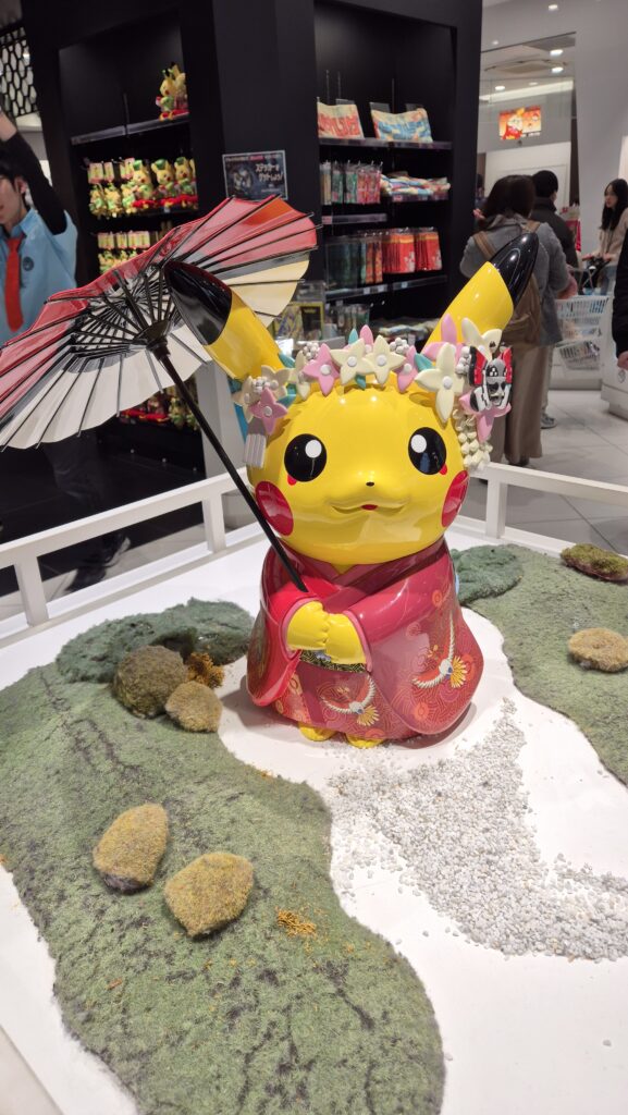 Pikachu con kimono en Japón